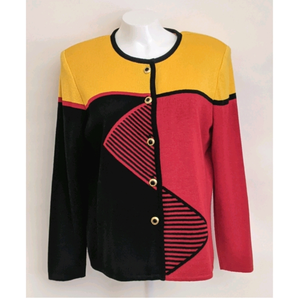 Epic Steven Vintage Women's Multicolor Cardigan, SZ 12P